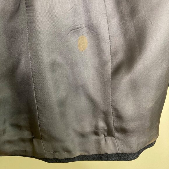 Cerrutti 1881 Gray Wool Suit Barney's Vintage 40 Pants Suspender loops as is - Picture 10 of 16